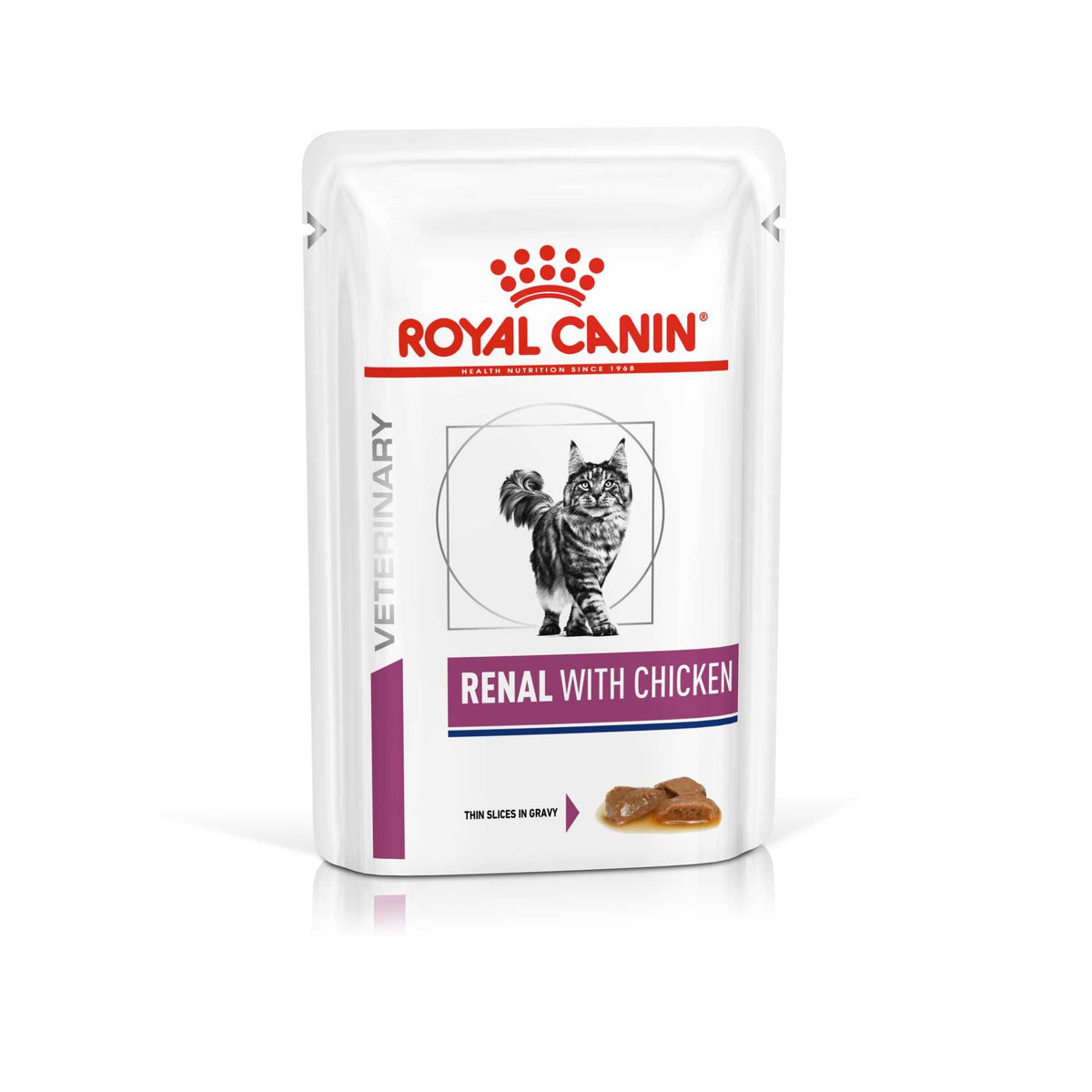 Royal Canin Veterinary Diets Renal Chicken kissan märkäruoka 85 g MAISTELUPAKKAUS