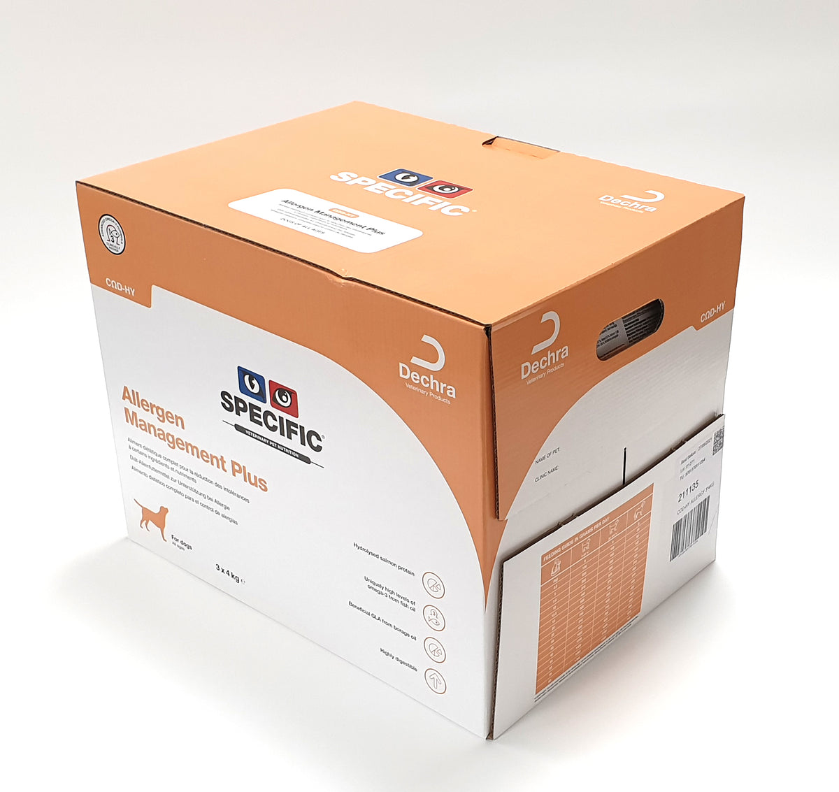 Specific CΩD-HY Allergen Management Plus koiralle 3 x 4 kg SÄÄSTÖPAKKAUS