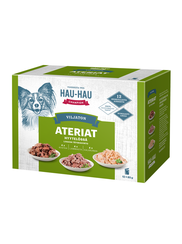 Hau-Hau Champion Viljaton annosaterialajitelma hyytelössä 12 x 85 g