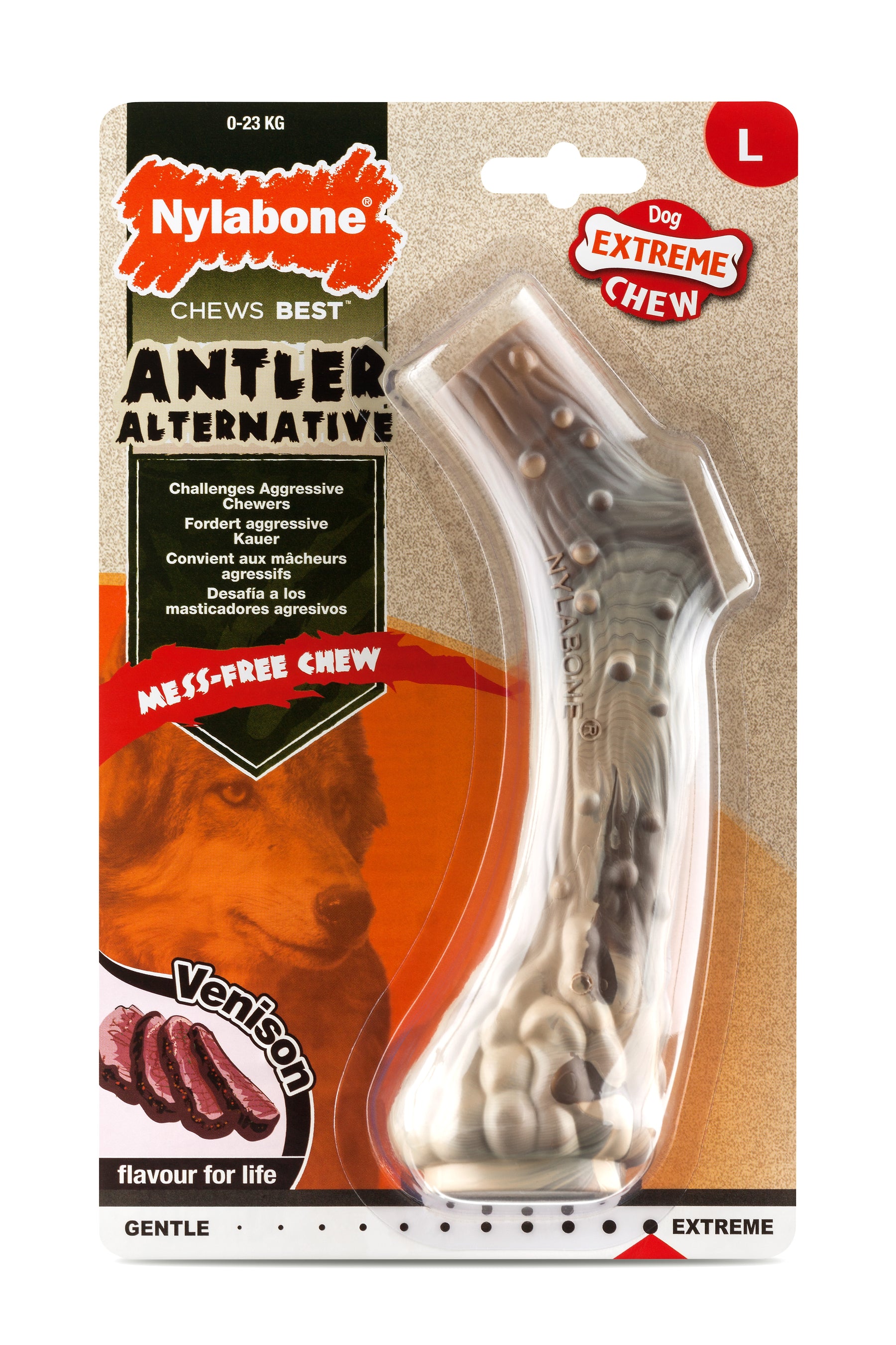 Nylabone Extreme Chew Antler purulelu peura L