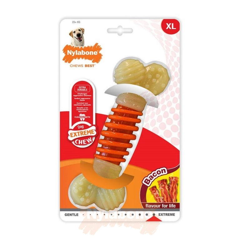 Nylabone Extreme Chew Pro Action purulelu pekoni XL