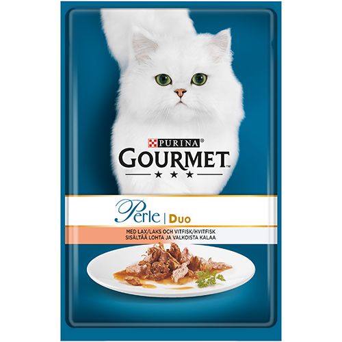 Gourmet Perle Seaside Duo Lohta & Valkoista kalaa 85 g