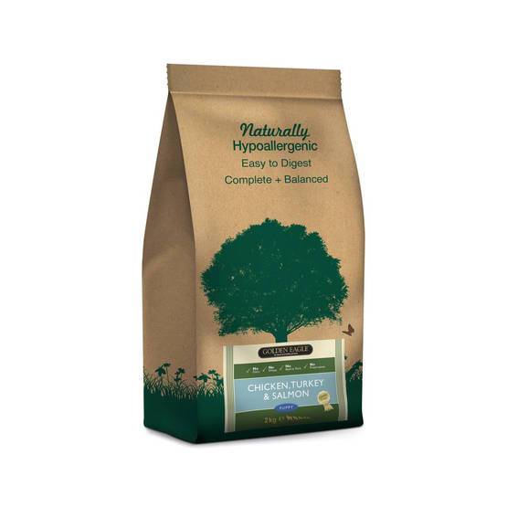 Golden Eagle Naturally Grainfree Puppy Chicken, Turkey & Salmon koiralle 2 kg