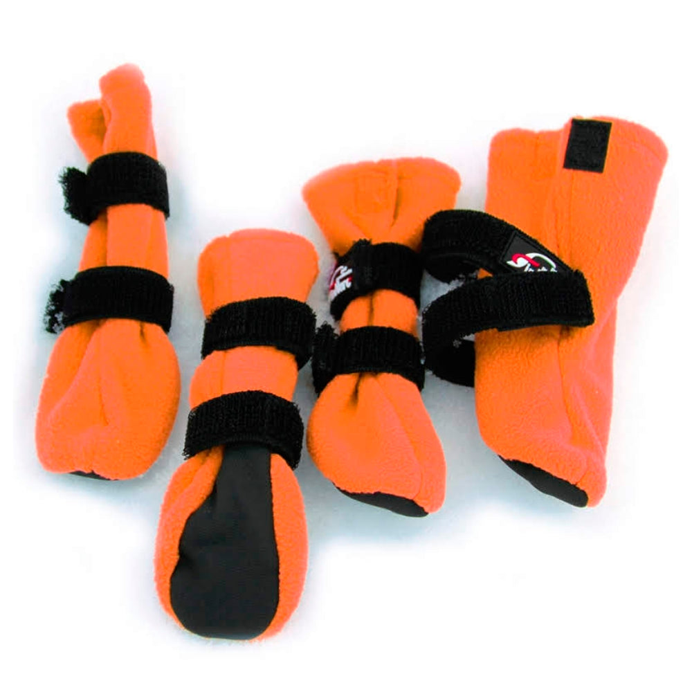 HALLA-fleecetossut oranssit 4 kpl pakkaus XXS