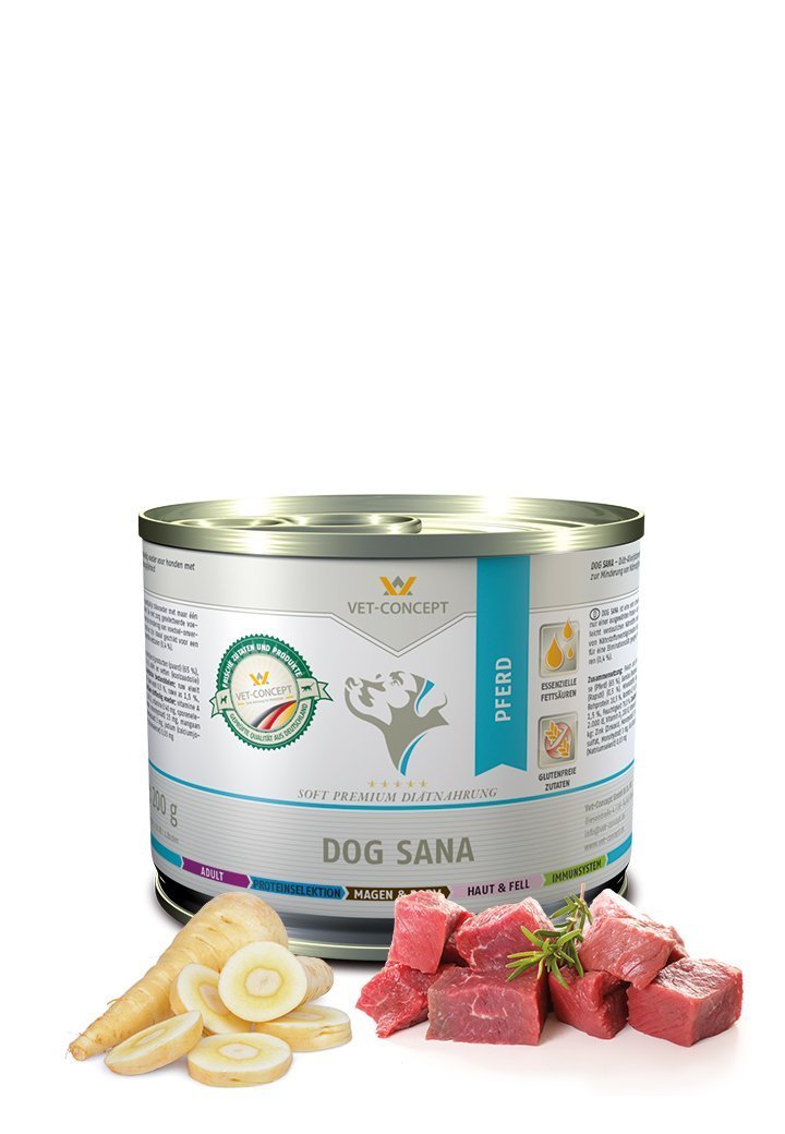 Vet Concept Koiramenu Sana Pferd Hevonen 6 x 400 g