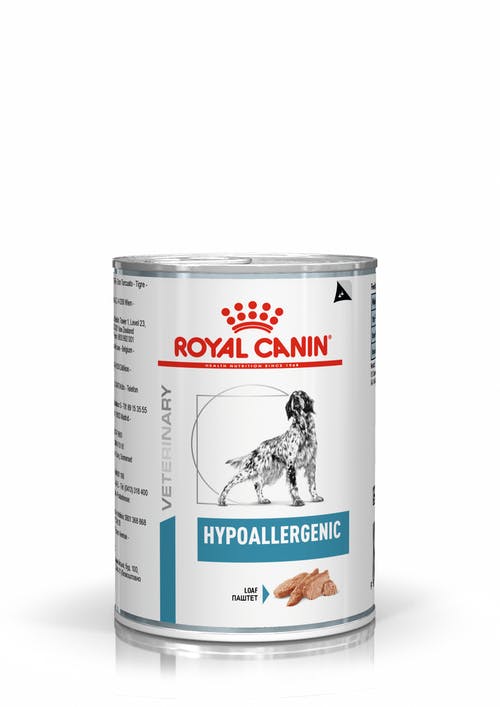 Royal Canin Veterinary Diets Derma Hypoallergenic Loaf säilykepurkki koiran märkäruoka 12 x 400 g