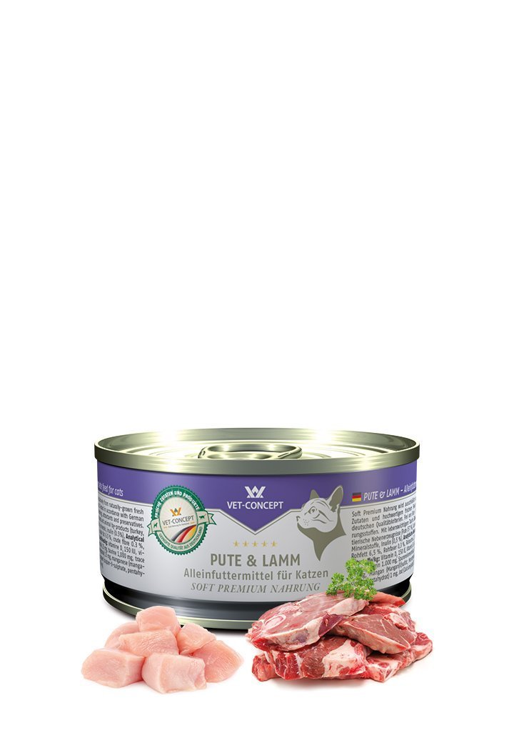 Vet Concept Kissamenu Pute & Lamm Kalkkuna & Karitsa 6 x 100 g