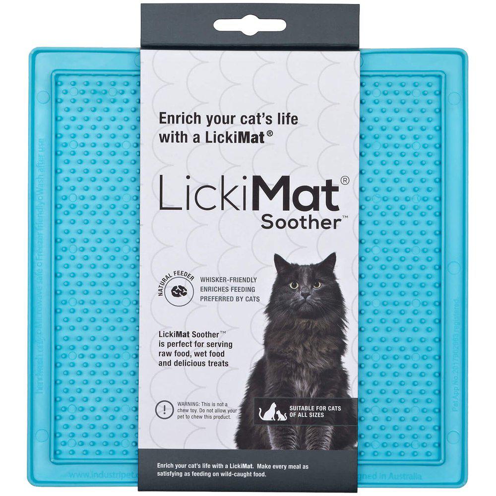 LickiMat Soother aktivointimatto kissalle turkoosi 20 cm x 20 cm
