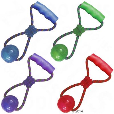 Kong Squeezz Ball kahvalla Punainen L