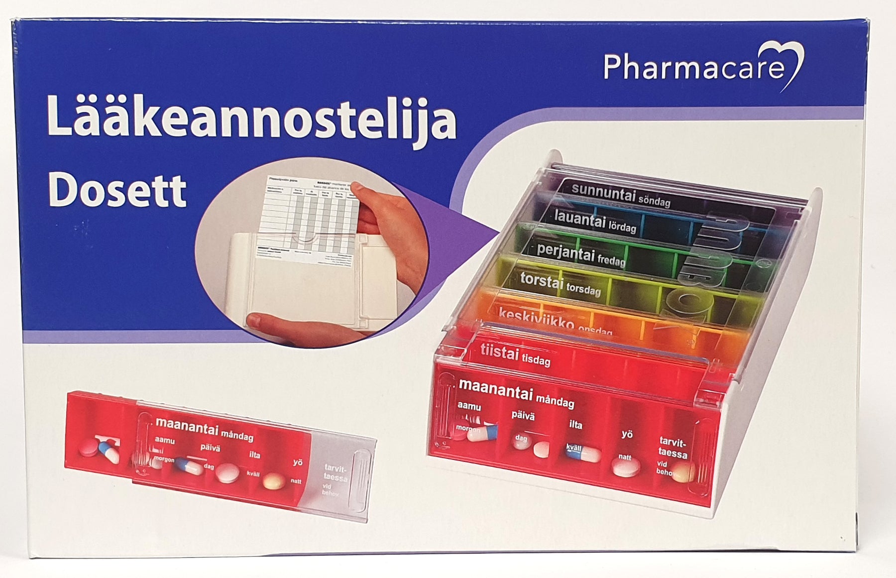 PharmaCare Lääkeannostelija sateenkaari