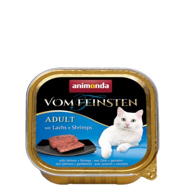 Animonda Vom Feinsten Adult lohi & katkarapu kissalle 100 g MAISTELUPAKKAUS