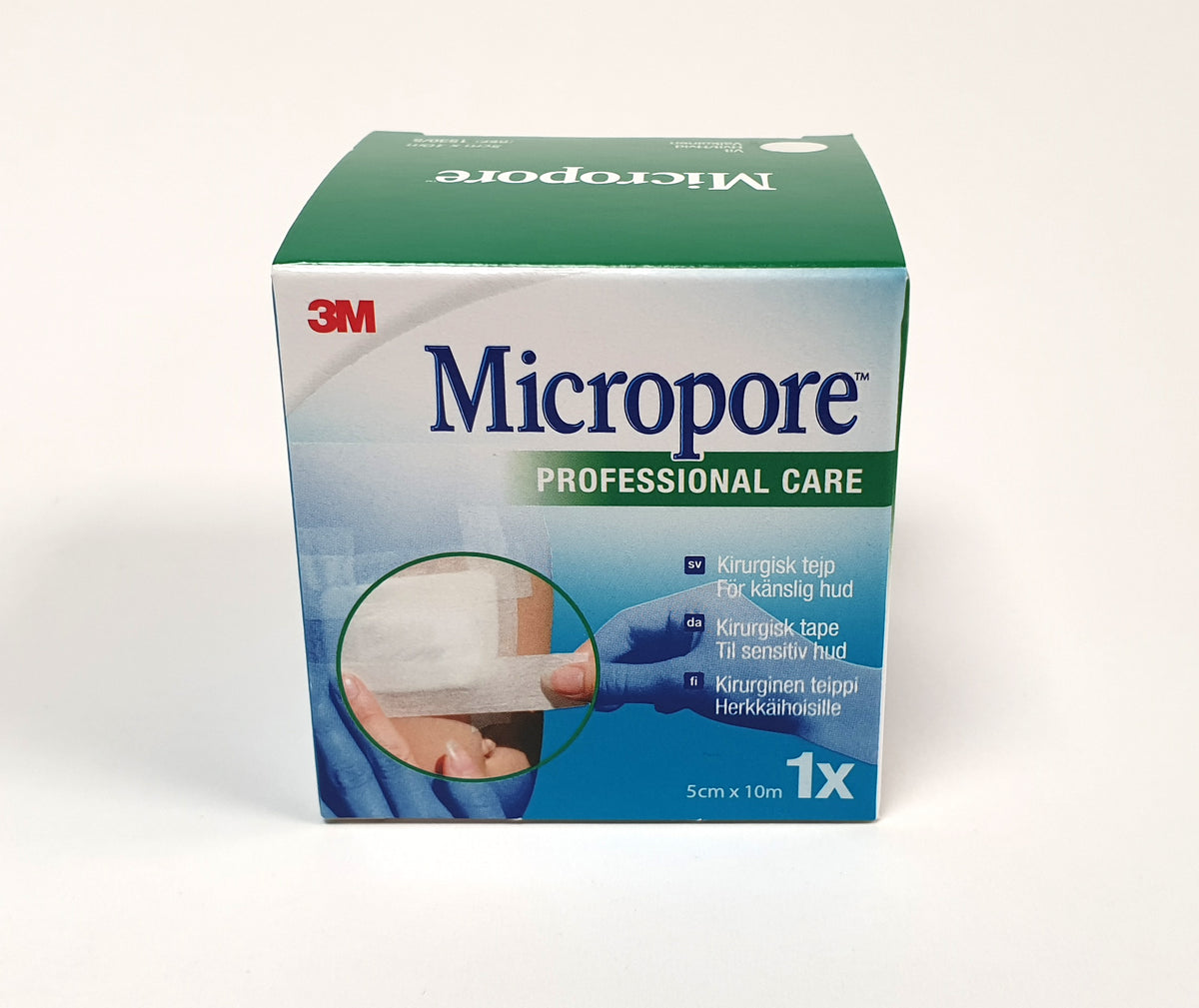 Micropore teippi valkoinen rulla yksittäispakattu 5 cm x 10 m 1 kpl