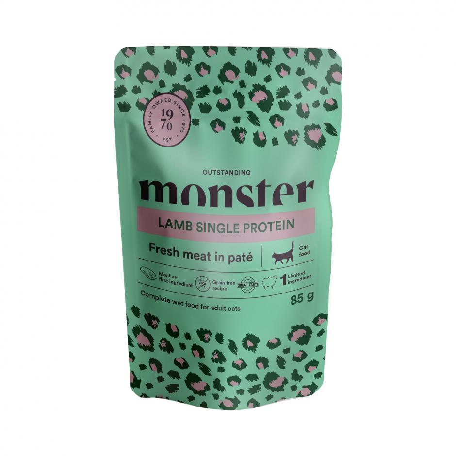 Monster Cat Pouches Adult Lamb kissalle 85 g MAISTELUPAKKAUS