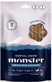 Monster Dental Chew Grain Free Chicken purutikku S koiralle 7 kpl