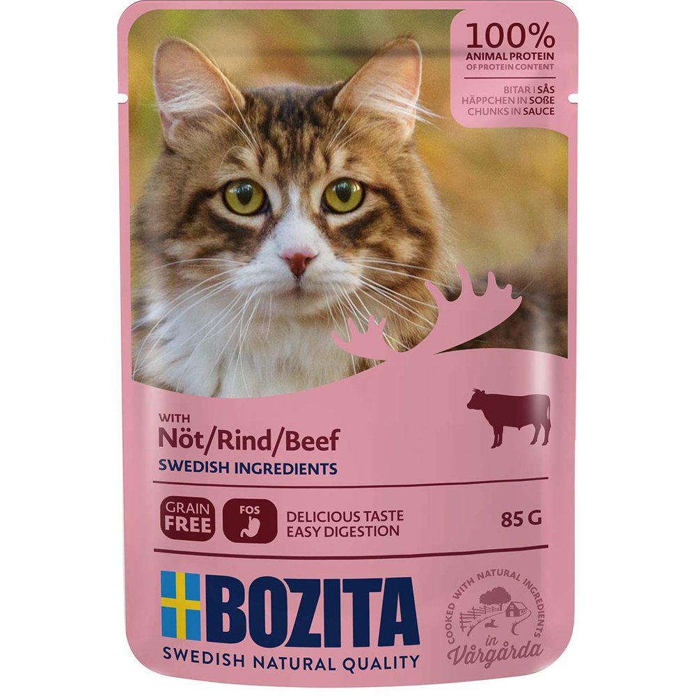 Bozita nautaa kastikkeessa kissalle 12 x 85 g