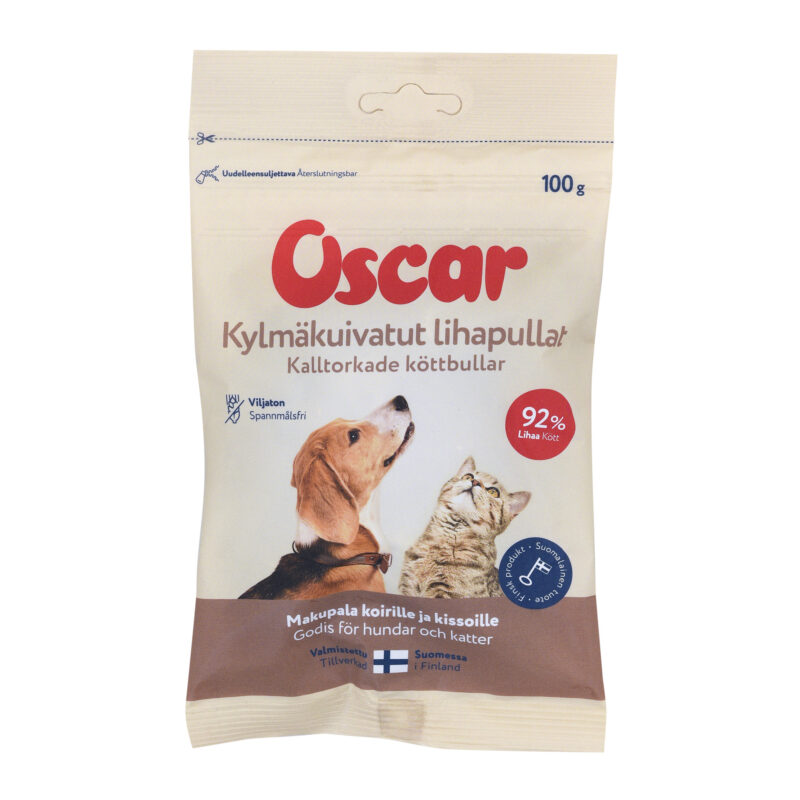 Oscar Kylmäkuivatut lihapullat 100 g