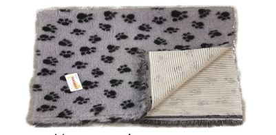 Ventapad lemmikkimatto 100 x 80 cm liukueste harmaa tassu
