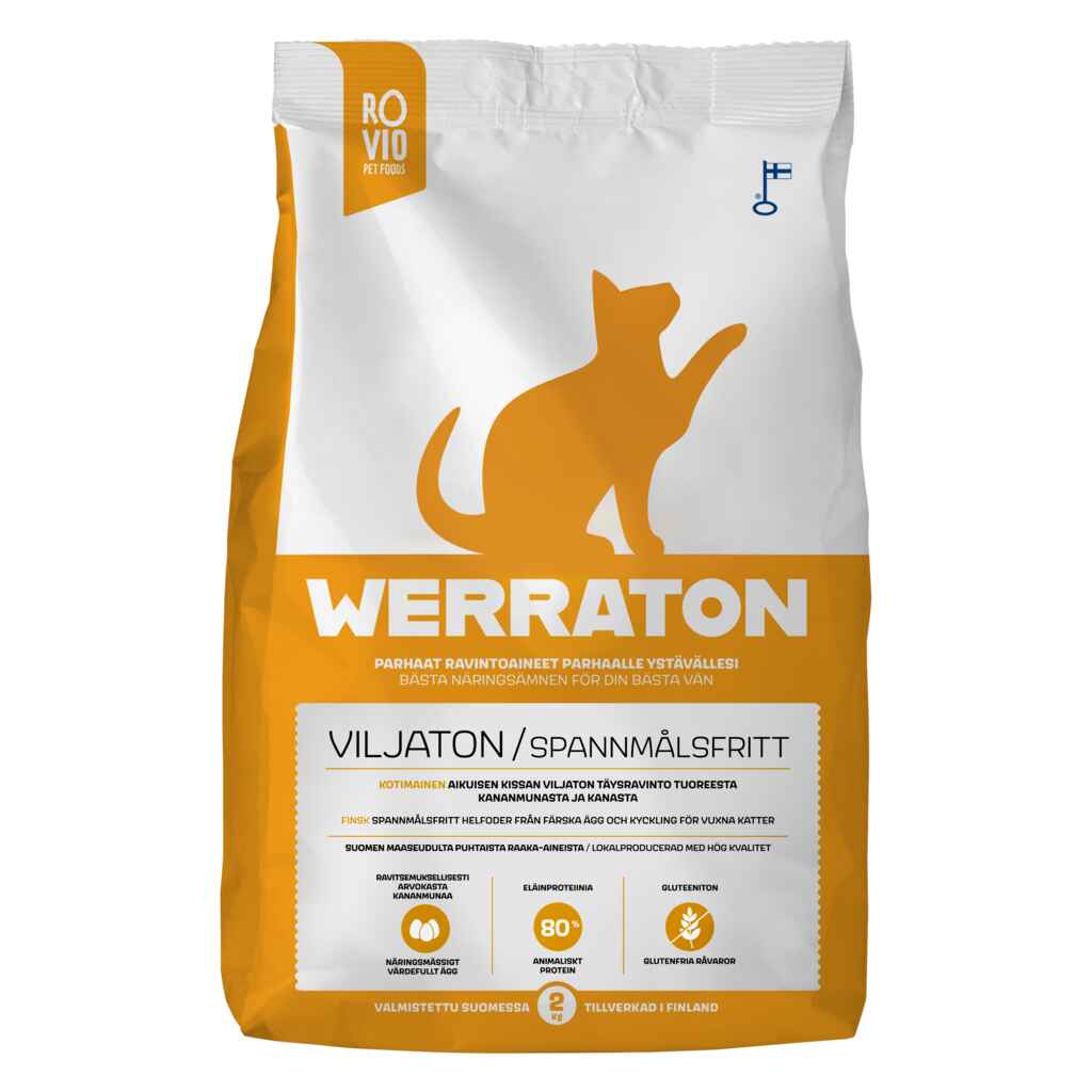 Werraton Viljaton kissanruoka 2 kg