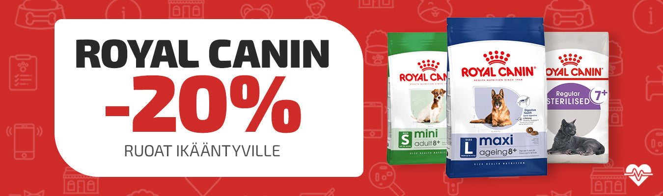 Royal Canin senioriruoat -20%