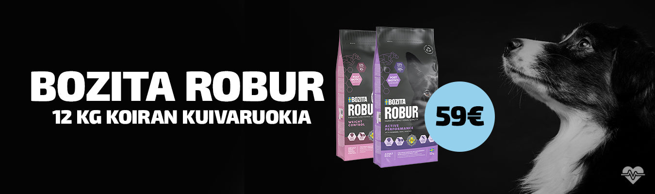 Bozita Robur 12 kg ruokia 59 €