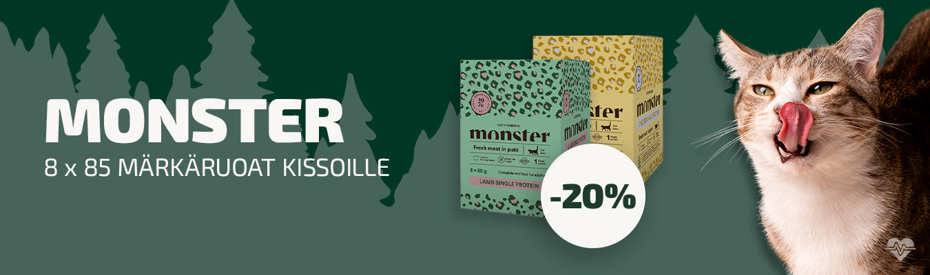 Monster 8x85g märkäruoat -20%