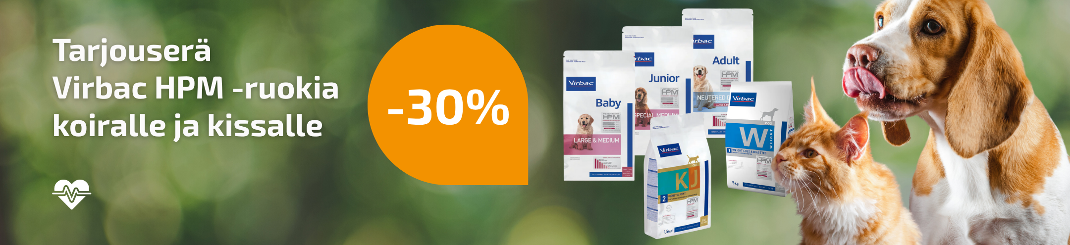 Tarjouserä Virbac HPM-ruokia -30%