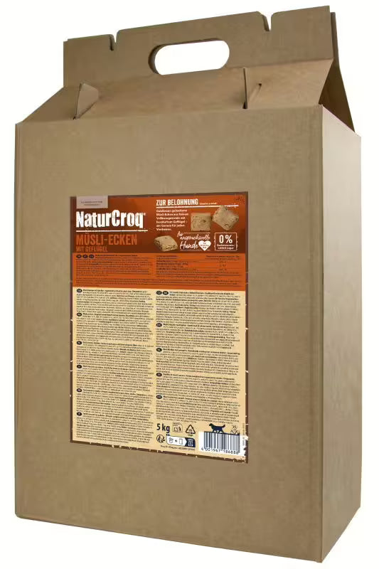 Happy Dog NaturCroq Müsli-Ecke 5 kg siipikarja koirankeksi