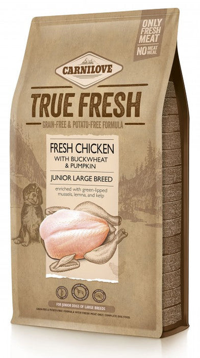 Carnilove True Fresh Chicken for Junior Large Breed koirille 1,4 kg PÄIVÄYSTARJOUS