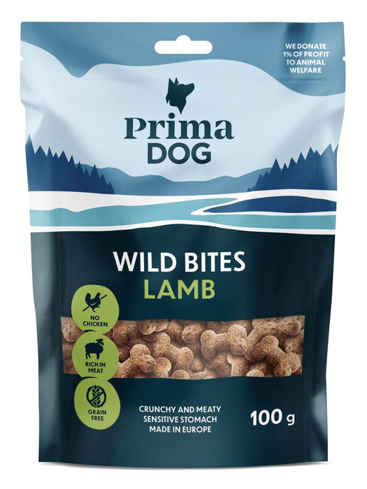 PrimaDog Wild Bites lammas-tyrni 100 g