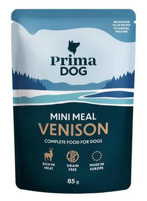 PrimaDog Mini Meal peuraa kastikkeessa 85 g