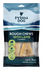 PrimaDog Rough Chews lammas-karpalo L 2 kpl
