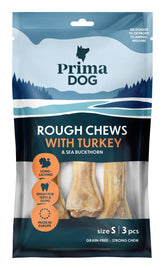 PrimaDog Rough Chews kalkkuna-tyrni S 3 kpl