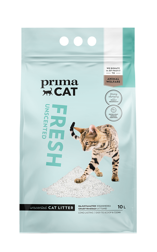 PrimaCat Fresh Unscented kissanhiekka 10 l RIKKOONTUNUT