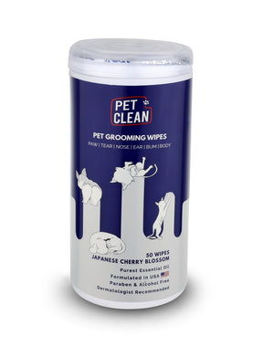 Pet Clean yleispuhdistuspyyhe koirille ja kissoille 50 kpl