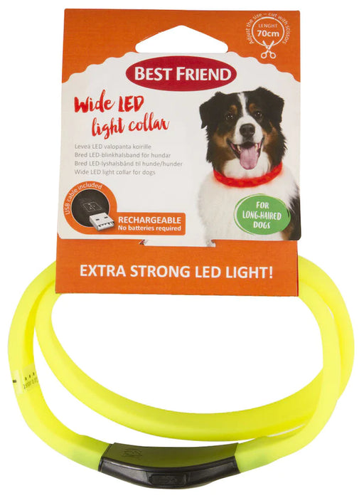 Best Friend Leveä LED valopanta 70 cm säädettävä keltainen