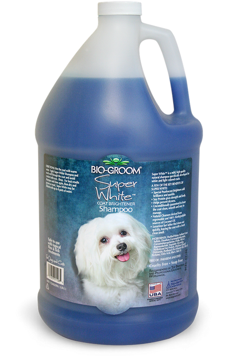 Bio-Groom Super White shampoo täyttöpullo 3,8 l