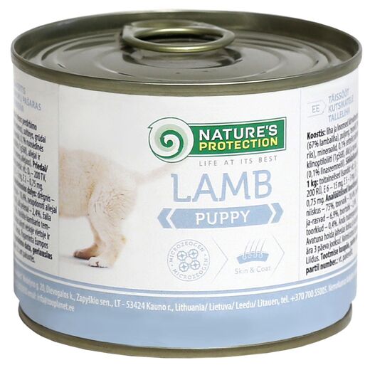 Nature's Protection Puppy lammas purkki koiralle 200 g