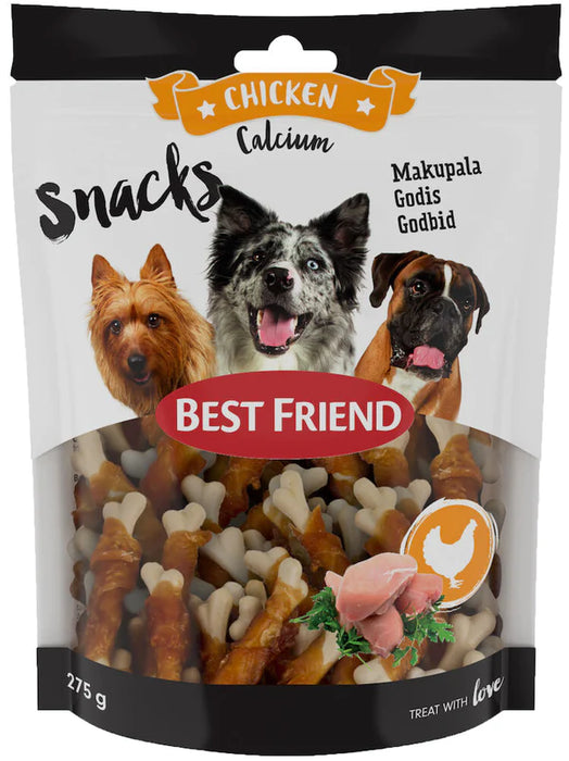 Best Friend Calcium Snacks makupala kanafileellä koiralle 275 g