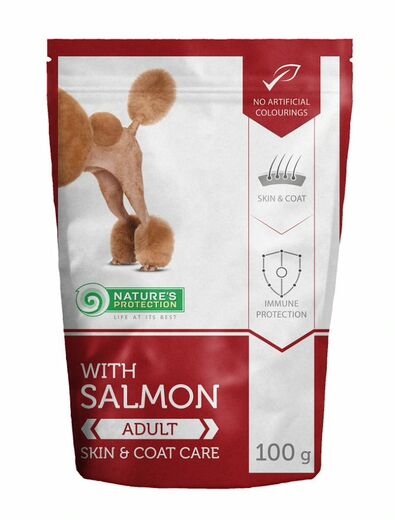 Nature's Protection Adult lohi annospussi koiralle 22 x 100 g
