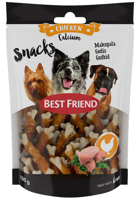 Best Friend Calcium Snacks makupala kanafileellä koiralle 100 g