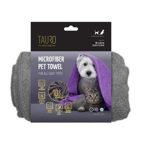 Tauro Pro Line mikrokuitupyyhe 80x120cm, harmaa
