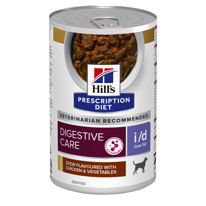 Hill's i/d Digestive Care Low Fat with Chicken & Vegetables muhennos koiralle 12 x 354 g