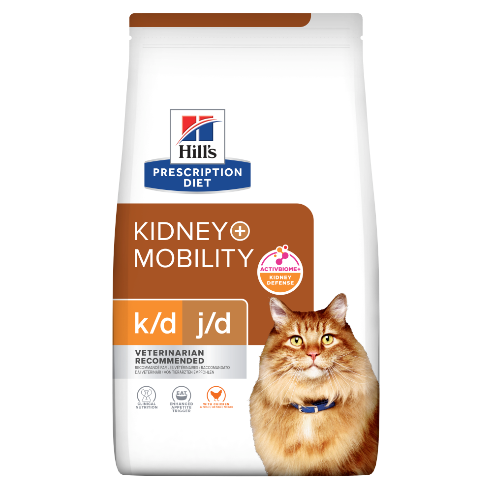 Hill's k/d + mobility ActivBiome+ Kidney Defense with Chicken kissalle 3 kg