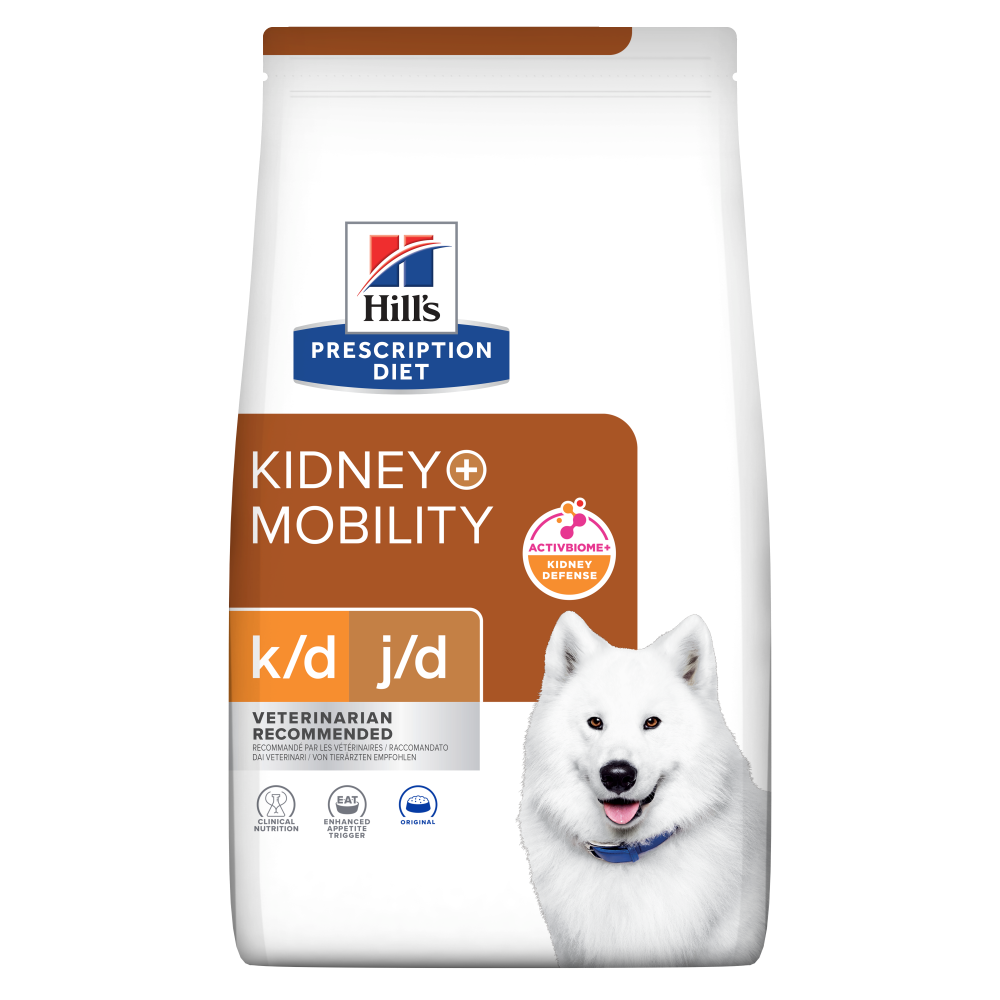 Hill's k/d + mobility ActivBiome+ Kidney Defense koiralle 4 kg