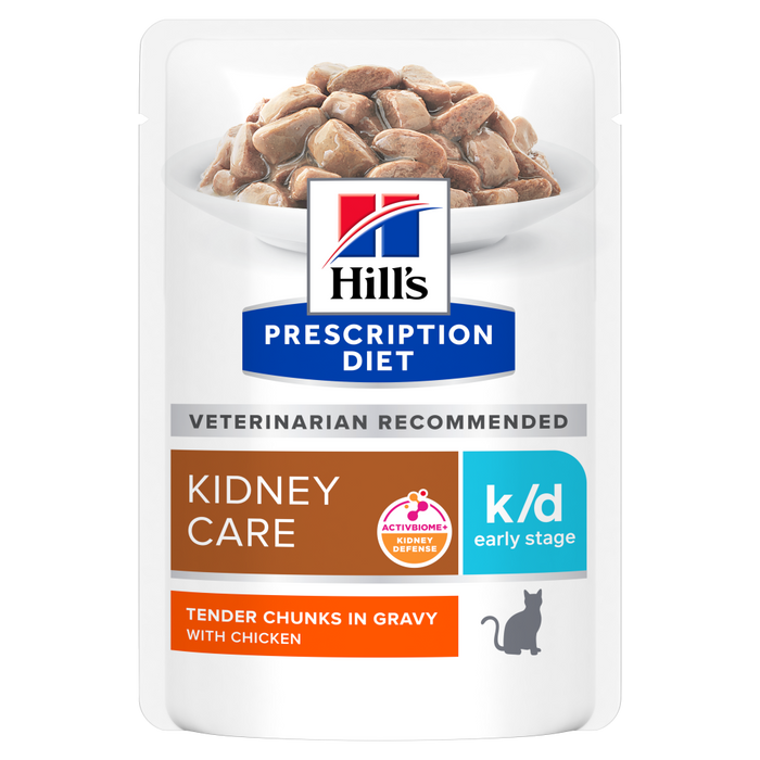 Hill's k/d Early Stage Kidney Care ActivBiome+ Kidney Defense with Chicken kissalle 12 x 85 g