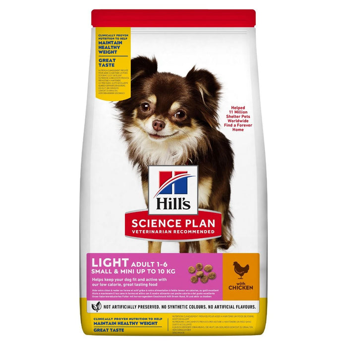 Hill's SP Adult Light Small & Mini with Chicken koiralle 6 kg