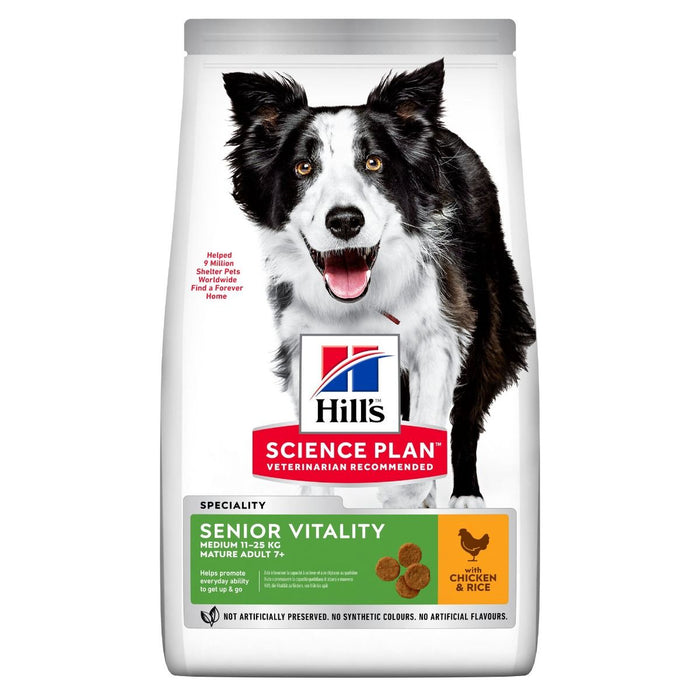 Hill's SP Senior Vitality Medium with Chicken & Rice koiralle 12 kg
