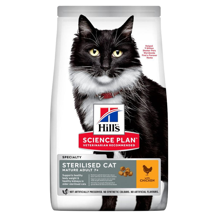 Hill's SP Mature Adult 7+ Sterilised with Chicken kissalle 3 kg