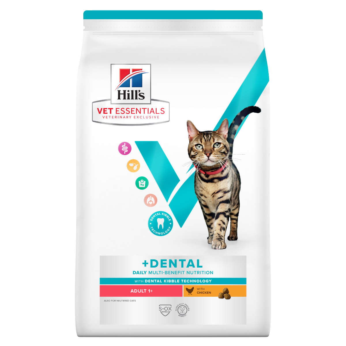 Hill's Vet Essentials Multi-Benefit + Dental Adult with Chicken kissalle 10 kg