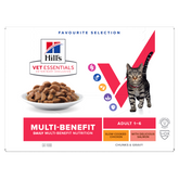 Hill's Vet Essentials Multi-Benefit Adult Chicken & with Salmon kissalle 12 x 85 g